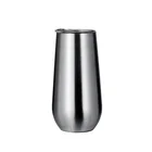 Oz Stainless Steel 6 Oz Double Insulated Stemless Stainless Steel Wine Glass Champagne Flutes Wine Tumbler