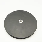 Rubber Magnetic Disc Dia. 66 mm LED Light Holding with Flat Female Thread NdFeB Strong Neodymium Magnet Car Mending