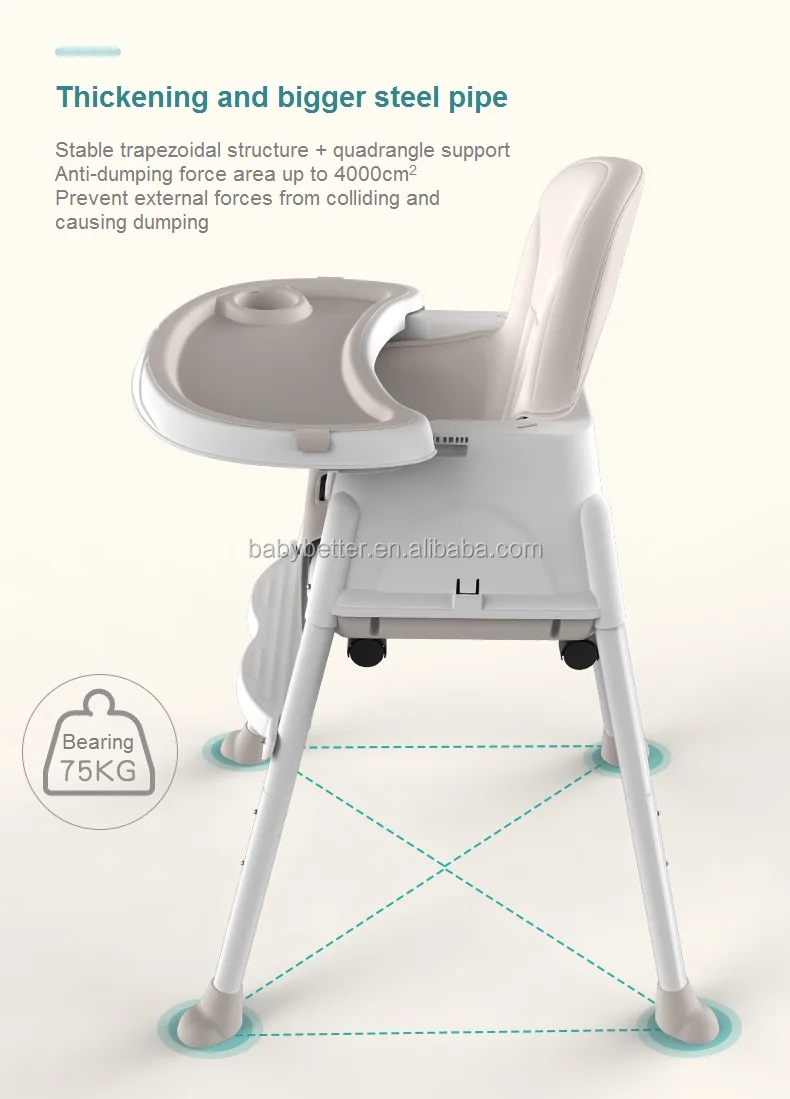 Plastic Restaurant Free Baby Eating Children s High Chair