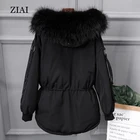 2020 new fashion long women puffer coat with real big fur hood duck down coat waterproof ladies jackets for winter coats