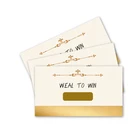 2020 new arrivals Gold Scratch Off Game Cards Baby Shower Wedding Bachelorette Party Raffles