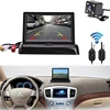Podofo Wireless 5" Foldable Color LCD TFT Rear View Monitor Car Backup Camera Vehicle Parking System 12V