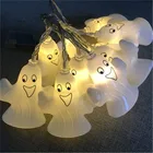Ghost Party Decor Wholesale Led Battery Plastic Halloween String Light