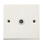 Square button classic design one gang wall switch TV socket plug for saudi arabia