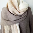 Cashmere Scarf Women Winter High Quality Warm Knitted Custom Cashmere Scarf