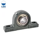 LDK China supplier inch pillow block set screw locking mounted ball bearings SBLP204-12