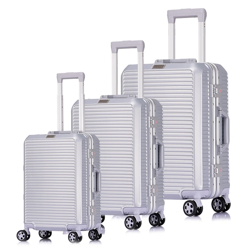 aluminum travel luggage