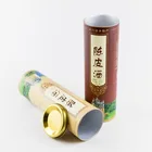 Custom Tea Cylinder Packaging Box Round Packaging Paper Tube Logo