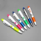 YQ0304 plastic pen with printed logo,office & school use pens,highlighter with ballpoint pen