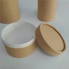 Custom Biodegradable kraft paper tubes tea packaging boxes gift cylinder tube box cardboard packaging box design