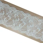 Rayonpakistan embroidery fower tulle macrame lace trim for wedding dress design