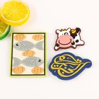 Wholesale Cheap Custom 3D greece Soft PVC cow Fridge Magnets