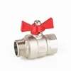 STA.1013 new products Butterfly Handle cw617n BSP threaded brass forged ball valves china