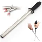 SATC 10 Inch Honing Steel Professional Knife Sharpening Steel Sharpening Rod Diamond Carbon Steel | Kitchen