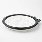 Large Bpa Free Collapsable Foldable Slow Feeder Cat Dog Bowl Silicone