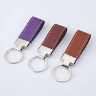 Car Pe Wenzhou Custom Designer Horse Hoof Horseshoe Genuine Pu Leather Car Logo Key Keychain Pe With Diy Blank Photo