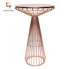 Bar Cocktail Bar Table Metal Wire Cocktail Furniture Events Rose Gold Arrow Bar Table
