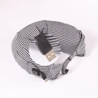New product 2020 cordless USB U-Shape travel heated neck cushion pillow