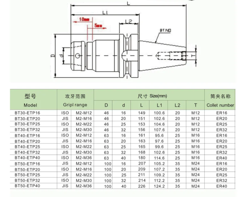 BT50 CNC tool holder rigid telescopic tapping handle turning tool holder