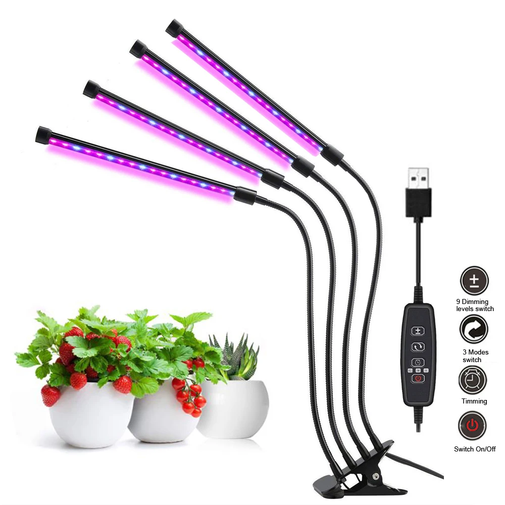 Full Spectrum Phytolamps Dc V Usb Led Grow Light W W W Desktop