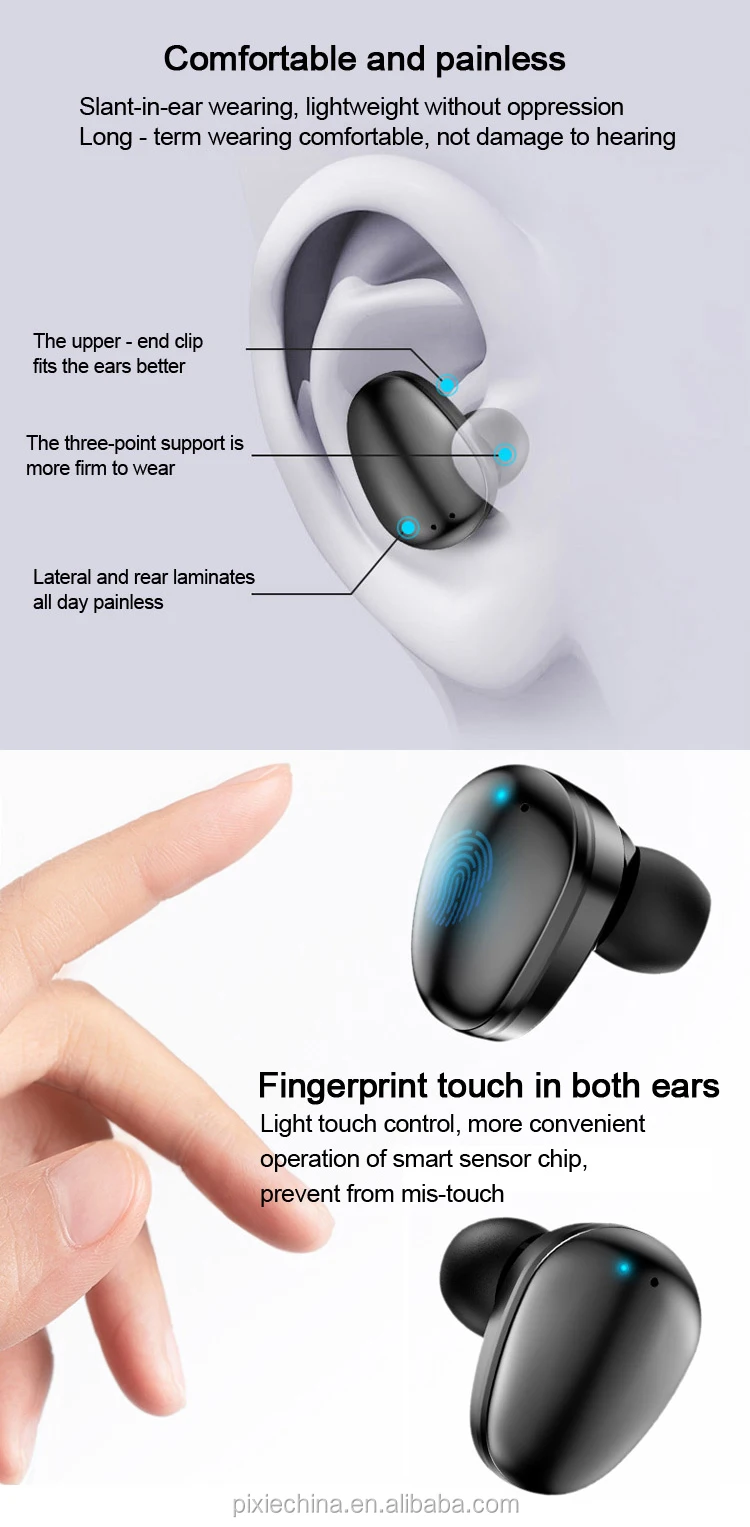 TWS 5.0 With Led Display Mini Earbuds Noise Cancelling Headphone Bluetooth Headset Wireless Twin Bluetooth Earphone Touch - ANKUX.COM