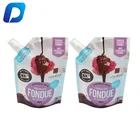 Custom printed plastic juice spout pouch aluminum foil doypack smell proof drink spout pouch
