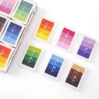 four gradual change color dry ink stamp pad custom logo printing design ink pad