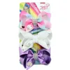 3inch JOJO children's clip set with laser card row drill bright bow hair clip