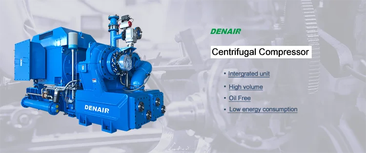 600 hp centrifugal air compressor with large air power