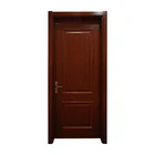 China Hot Sale Design Bedroom Interior Wooden Glass Doors Solid for Bedroom Bathroom