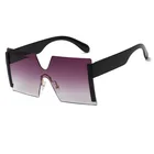 Ladies fashion big frame sunglasses box personality sunglasses cross-border conjoined metre