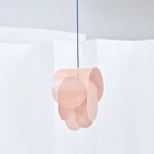 Creative nordic classic art designer modern moroccan pink metal frame hanging fittings chandelier pendant lighting