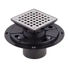 Square Design Tile In Shower Floor Drain with ABS Shower Drain Base For Kitchen and Bathroom