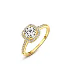 2020 Hot Selling China Supplier Direct Good Quality 18K Square With Rounded Corners Rings