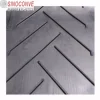 Cleated rubber fabric ribbed EP Chevron conveyor belt
