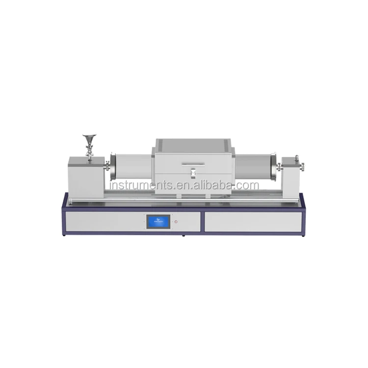 Customized Tilting Rotary Tube Furnace Degree For Processing Mica