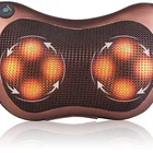 amazon 2019 Electric Rolling Kneading Shiatsu Infrared Heated Full Body Neck for Car and Home Massage Pillow with Heat