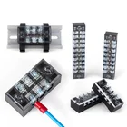 TB1503 terminal Brass conductor 15A 3P 600V double row screw terminal fixed type terminal blocks