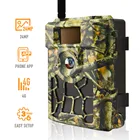 Photo No No Forest Surveillance Camera 24MP Photo Traps PIR No Glow IR LEDs Night Vision Infrared Hunting Camera