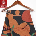 New discharge custom print denim spandex fabric for denim jacket and jeans