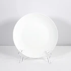 Hotel Wholesale Cheap Bulk China Dinner/Dessert White Porcelain Ring Plate Different Plates Small