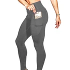 Wholesale Plus Size Clothing Gym Woman Fitness Leggings Warm Capris Leggings With Pocket