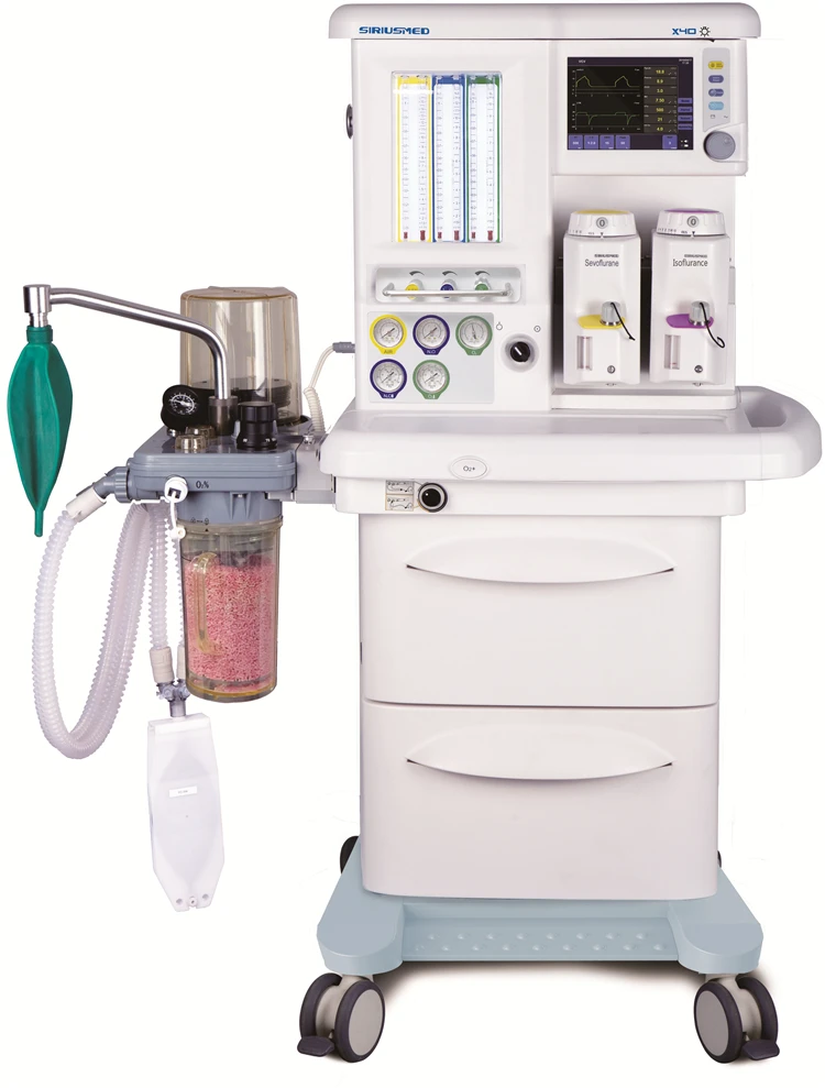 Hot Sale Trolley Local X40 Anesthesia Machine With Oxygen Sensor For Dental