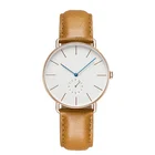 2020 Men Genuine Leather London Quartz Watch Casual/Business Wrist Watch Stainless Steel