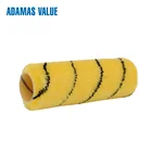 House painting roller,customized paint roller,paint brush and roller yellow with black stripe 21204