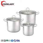 Popular Stainless Steel Stock Pot Large Cooking Pot For Sale Cookware Set Soup Pot