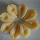 China canning Mikado brand bartlett pear huangguan pear slice cube halve