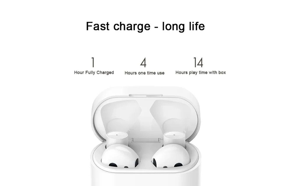 Original Xiao mi Air 2 TWS Bluetooth Headset Earphone Comfy Wear LHDC/AAC HD 14.2mm Dynamic Dual Mic ENC Auto Pause Tap Control - ANKUX.COM