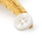 SK High Quality Custom Logo White River Shell Buttons For Shirts
