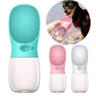 Amazon hot sale PVC+ABS drinking cup portable travel pet dog water bottle